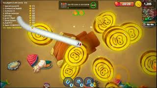 Collect 90 coins in one battle worm zone.io gameplay #saamp #games