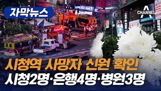 [자막뉴스] 시청역 사망자 신원 확인 시청2명·은행4명·병원3명 / 채널A