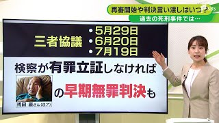 7月19日までに初公判の日程　袴田さん再審三者協議　「即日結審」なら速やかに無罪判決も