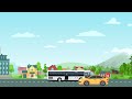 Car and Bus Simple 2D Animation 2