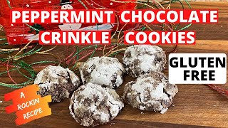 Just Like Eating A Chocolate Cloud - These Peppermint Chocolate Crinkle Cookies
