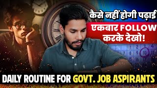 Daily Routine for SSC CGL Aspirants 🔥🎯| Best timeble for study