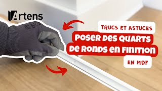 🛠 TUTORIAL - How to install MDF quarter rounds or skirting boards to glue in 2024 | Artens