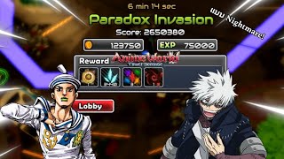 AnimeWorldTD|🕰สอนลง Paradox Invasion ระดับ Nightmare Use GappyMR🌀 & Dabi LR+🔥