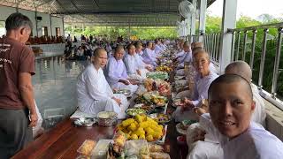 หลวงตาสินทรัพย์ จรณธัมโม-ให้โอวาทก่อนฉันเช้า ณ ศาลาสิ้นคิด 19 สค 65