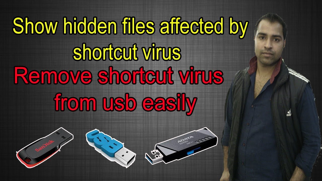 How To Show Hidden Files Infected By Shortcut Virus In USB Flash ...