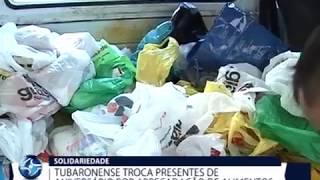 Tubaronense troca presentes de aniversário por arrecadação de alimentos