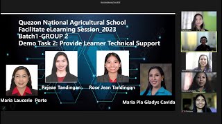 Facilitate eLearning Session: Demo 2 - Provide Learner Technical Support