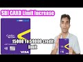 Sbi cashback credit card limit increase without income proof credit limit increase