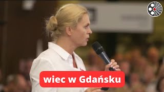 Barbara Nowacka - wiec w Gdańsku