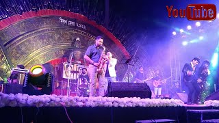 Orchestra Saxophone Stage Performance | Badan Pe Sitare Lapete Huye | Ex Army Abhijit Sax