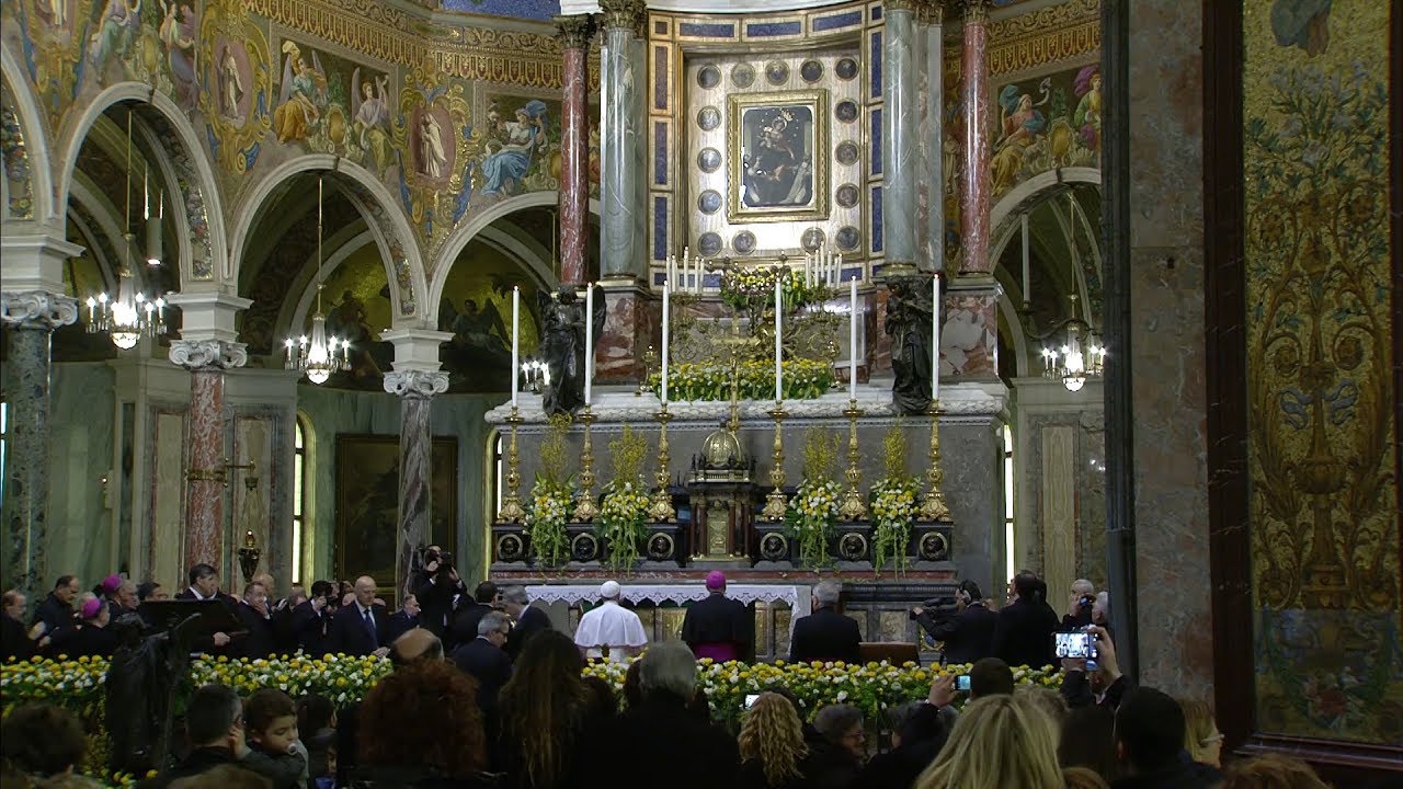 Papa Francesco Recita La Supplica Alla Madonna Di Pompei - YouTube