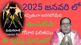 2025 జనవరి నెల మిధున రాశి ఫలితాలు ఈ పుష్య మాసం లో