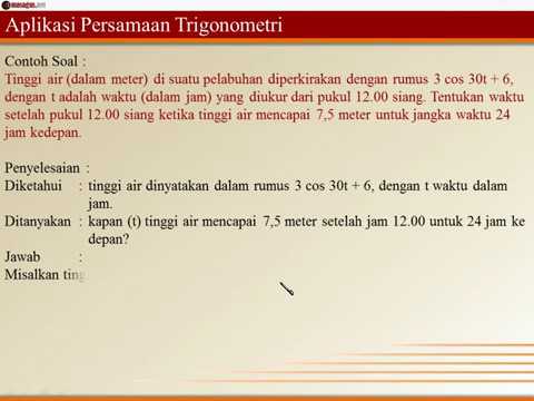 Contoh Soal Dan Pembahasan Penerapan Turunan Fungsi Trigonometri