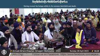 Sunday Mor 9th April 2023  Annual Melbourne Akhand Keertan Smaagam (AKJ.Org)