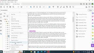 Learning Adobe Accessibility Correcting the Header Nesting Error