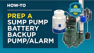 HOW TO PREP THE AC PUMP BATTERY BACKUP: BASEMENT DEFENDER