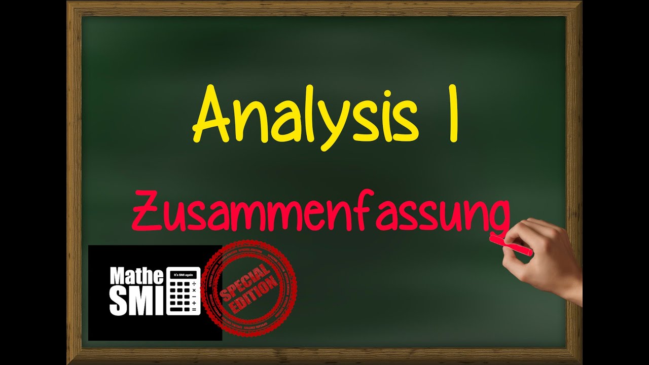 Mathe Abitur: Analysis I - Crashkurs (Abi 2025) - YouTube