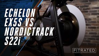 Echelon EX5S vs NordicTrack S22i Exercise Bike Comparison - FitRated