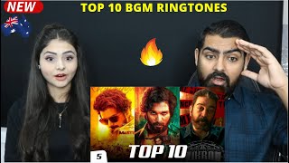 Top 10 Most Popular BGM Ringtones Reaction Ft. Master, V, Vikram, Kalki, Pushpa and more!!!