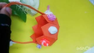 5 minute crafts, Paper Basket #inshakhancarftideas