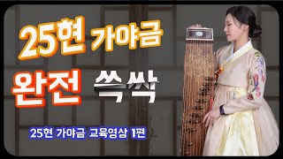 주목하세요❗ 25현 가야금 핵심 쓱싹 요점 강의 1편ㅣMoiraiㅣGayageum Instructional video