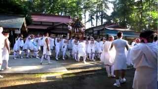 川尻八幡宮例大祭　城山夏祭り　応神神輿　春日　宮出し　久保沢　向原