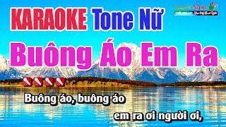 Buông Áo Em Ra Karaoke | Tone Nữ - Nhạc Sống Thanh Ngân