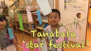 Kids Celebrating Japanese Star Festival七タ (たなばた/ Tanabata)