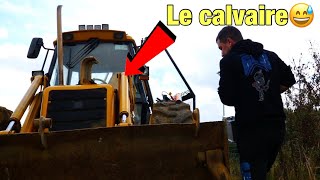 Le Tractopelle ne veut plus démarrer😡La gueule du faisceau😳