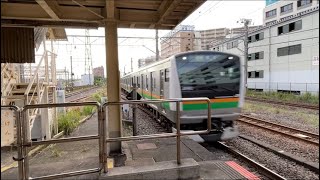 【そこそこ高速】E233系3000番台 東海道線 藤沢駅高速進入