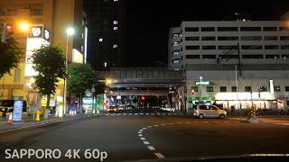 副都心団地3号線（厚南大通り） → 厚別青葉通 [ 札幌市 4K/60p GH6 車載動画 2023 夜間ドライブ] Sapporo night drive