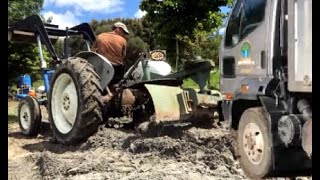 Fordson Tractor driveway work