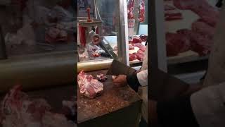 World Fastest worker meat cutting, বিশ্বের সবচেয়ে দ্রুত মাংস কাটিং #shorts