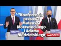 nadciĄga iv fala na Żywo konferencja morawieckiego i niedzielskiego