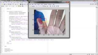 Matlab object tracking using webcam red object
