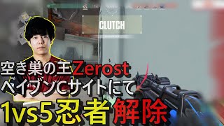 【valo】空き巣の王Zerost、ヘイブンCサイトにて１vs５忍者解除を決める【2023/03/19】