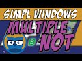 Crestron SIMPL Windows MULTIPLE NOT Symbol Tutorial