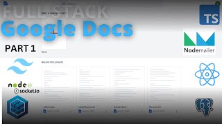 1 - Google Docs Clone | Real Time Collaboration | React | TailwindCSS | Socket.io | TypeScript
