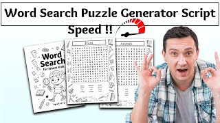 The Best and Fastest Script for Creating Word Search Puzzle Books on Amazon Kindle