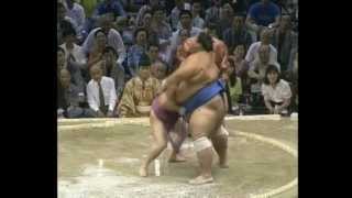 Mainoumi vs. Konishiki : Nagoya 1996 (舞の海 対 小錦)