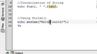 PHP Lesson 2 - String and String Functions