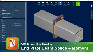 Designing End Plate (EP) Beam Splices for Moment in RAM Connection