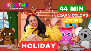 Holiday Friends Party  | Learn Colors | Learn Numbers | Letter C | Songs for Kids | Holiday Lesson