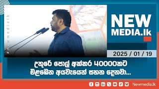 උතුරේ පොල් අක්කර 40000කට එළඹෙන අයවැයෙන් සහන දෙනවා...