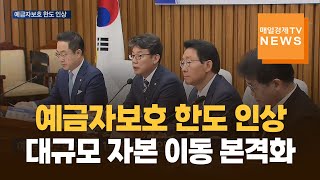 [매일경제TV 뉴스] 예금자보호 한도 23년만에 인상…대규모 자본 이동 본격화