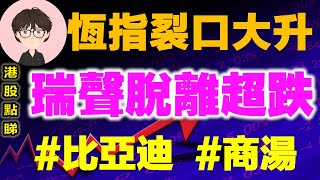 【港股點睇】267期｜恒指裂口大升，瑞聲脫離超跌？ 2022-12-22晚上｜商湯，中國有讚，瑞聲科技，阿里巴巴，醫思健康，比亞迪股份，中廣核新能源，NKE