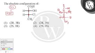 The absolute configuration of-\\n....