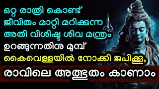 ഉറങ്ങുന്നതിന് മുമ്പ് കൈവെള്ളയിൽ നോക്കി ഈ ശിവമന്ത്രം ജപിച്ചാൽ, ഒറ്റ രാത്രി കൊണ്ട് ജീവിതം രക്ഷപെടും