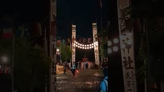 2024/7/6 美国神社例大祭　天狗・御神輿の境内入り